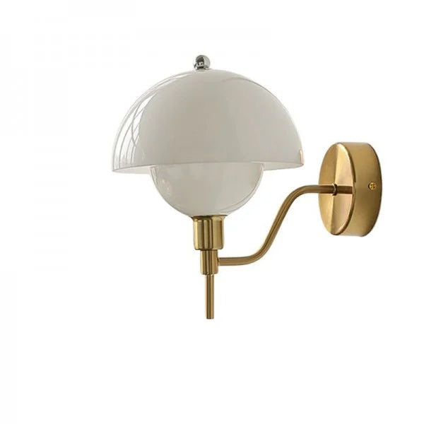 Paddestoel Wandlamp In Crème Kleur - wandlampen - detail