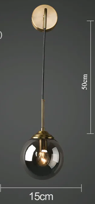 LumoNord Glasbol LED Wandlamp - wandlamp