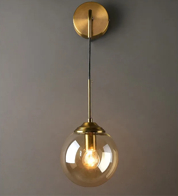 LumoNord Glasbol LED Wandlamp - wandlamp - detail