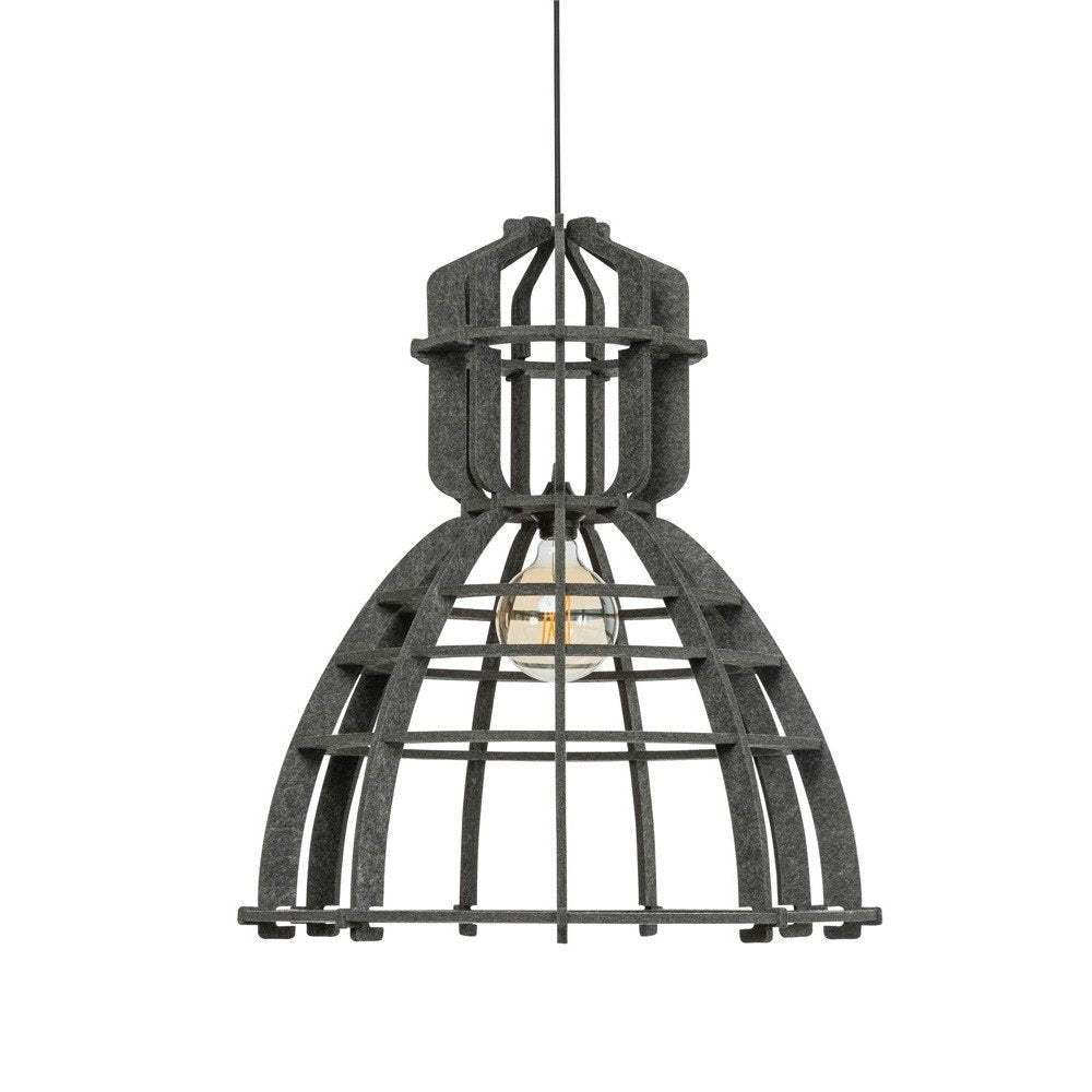Het Lichtlab - No.19Xl Hanglamp Pet Felt Donkergrijs van Olaf Weller - hanglampen