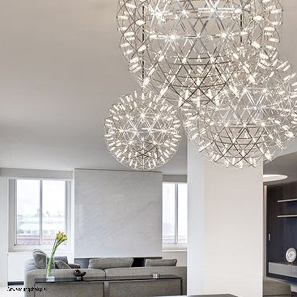 skapetze - s.LUCE pro Atom 70 LED hanglamp metalen bol - hanglampen - zijaanzicht