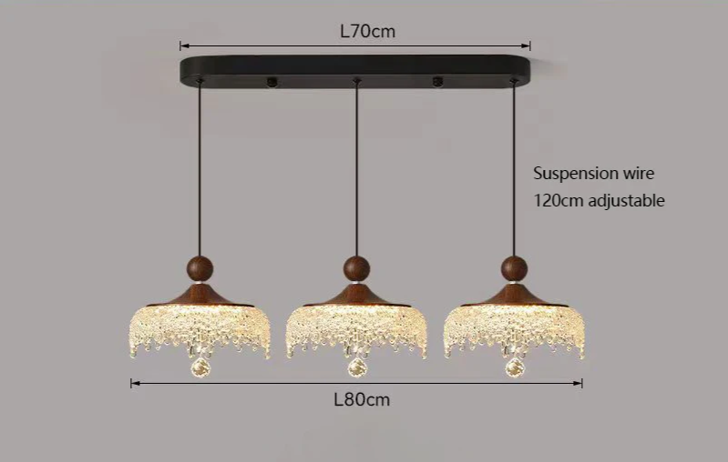 WalnoDrop Waterdruppel Hanglamp - plafondlamp - gemonteerd