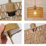 NaturaRiet Rieten Hanglamp – Authentieke Sfeer in een Modern Jasje