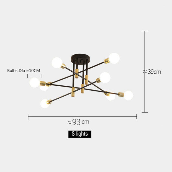 Orbita | Glazen Hanglamp Voor In De Huiskamer