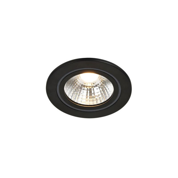 Nordlux LED Spot Alec Zwart 6.1W 480lm 36D - 830 Warm Wit | Zaagmaat 80mm - IP20 - 3-staps Dimbaar