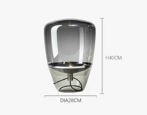 AuroraGlow – Scandinavische Designer Glazen Tafellamp LED - vloerlamp - verlicht