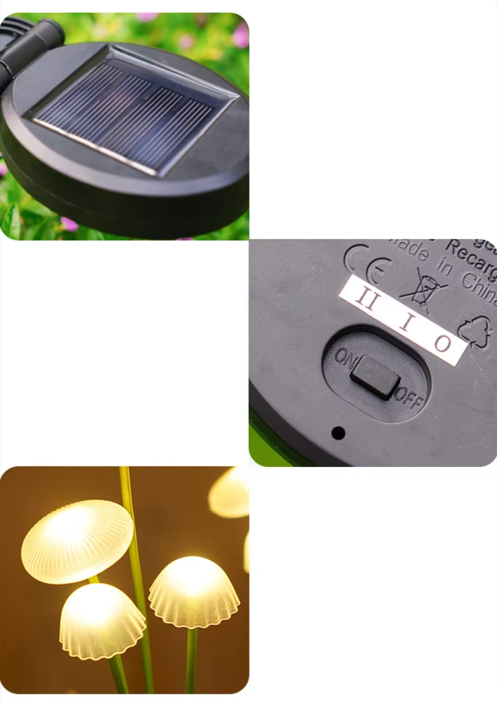LUMINO SolarGlow Paddenstoellamp - buitenverlichting - verlicht