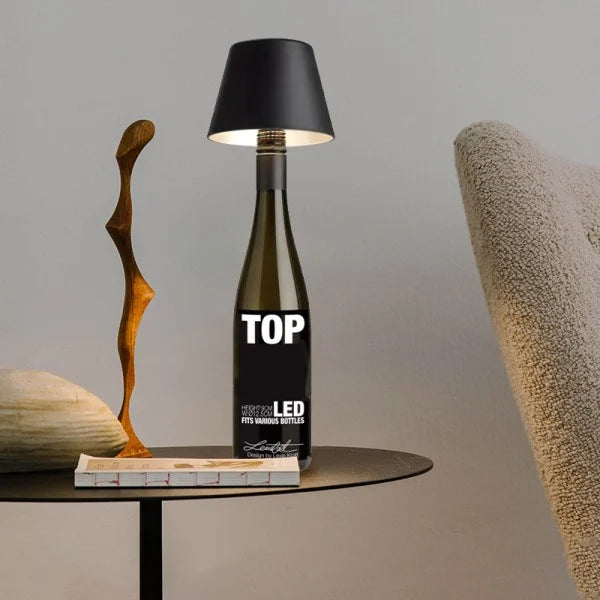 DIY Oplaadbare Wijnfles Tafellamp - tafellampen