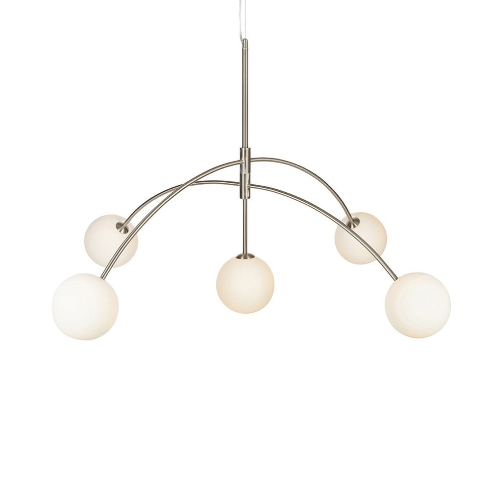Markslojd - Heaven Hanglamp Staal / Opaal - hanglampen - in de kamer