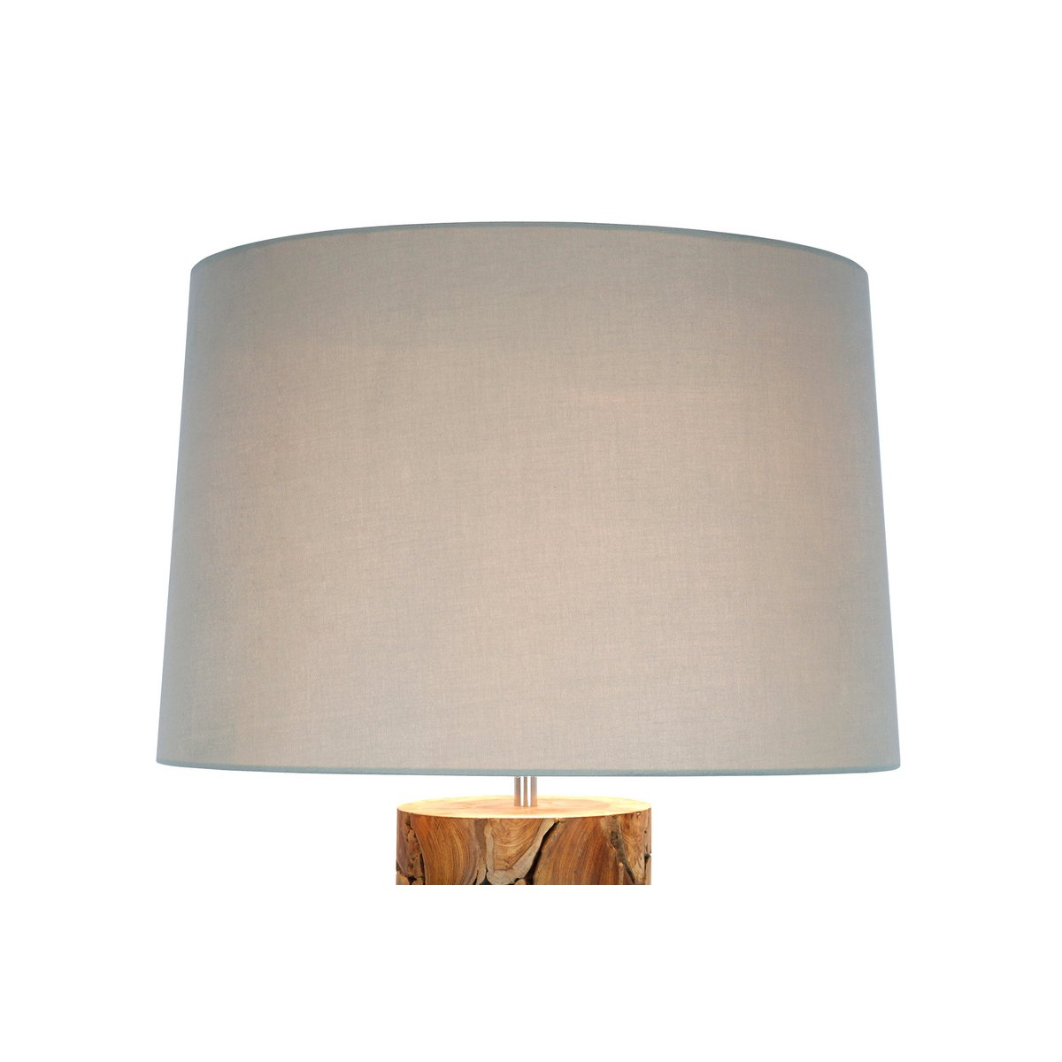 Salesfever - Vloerlamp Drijfhout Naturel/Wit - vloerlampen - gemonteerd