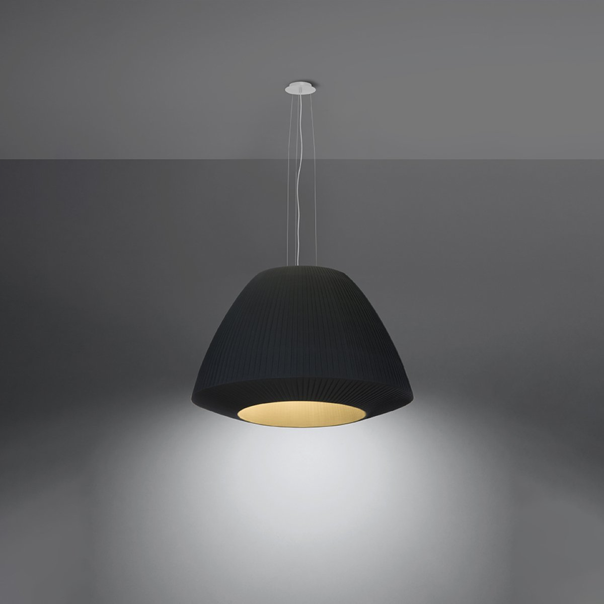 Lightinup Srl - Bella 60 Zwarte Kroonluchter - hanglampen - zijaanzicht