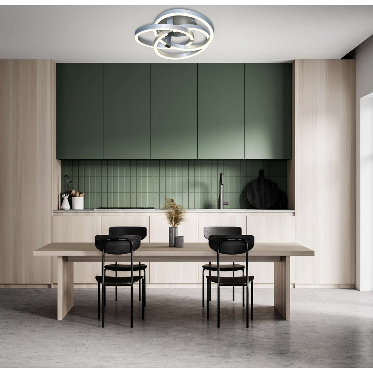 Näve Leuchten - Smart Home Led Plafondlamp "Divora" - plafondlampen - sfeerbeeld