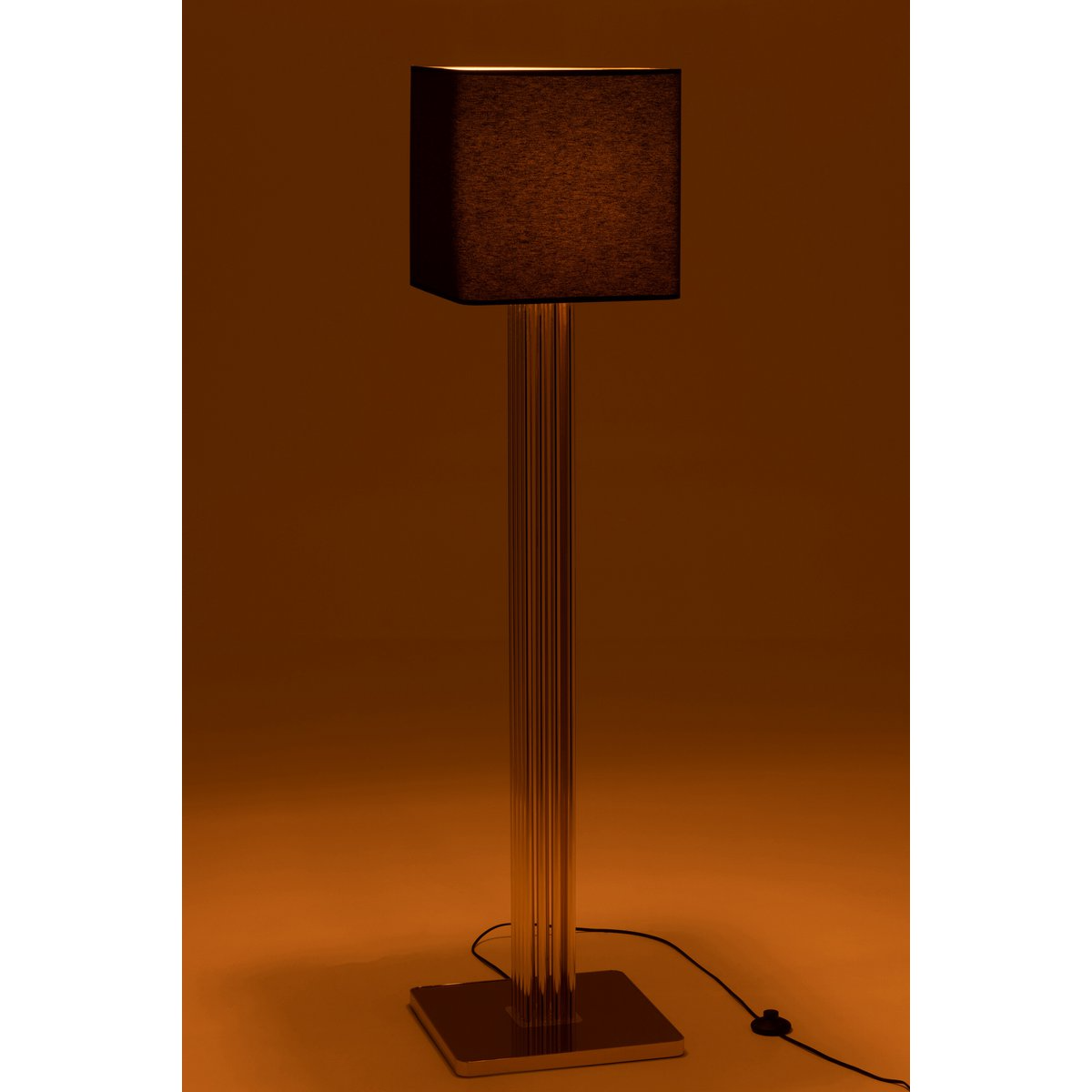 J-Line - J-Line Lamp Moderna - Metaal/Textiel - Goud - vloerlampen - in de kamer