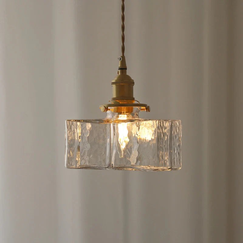 Fatima - Moderne Retro Glazen Hanglamp - hanglampen - zijaanzicht