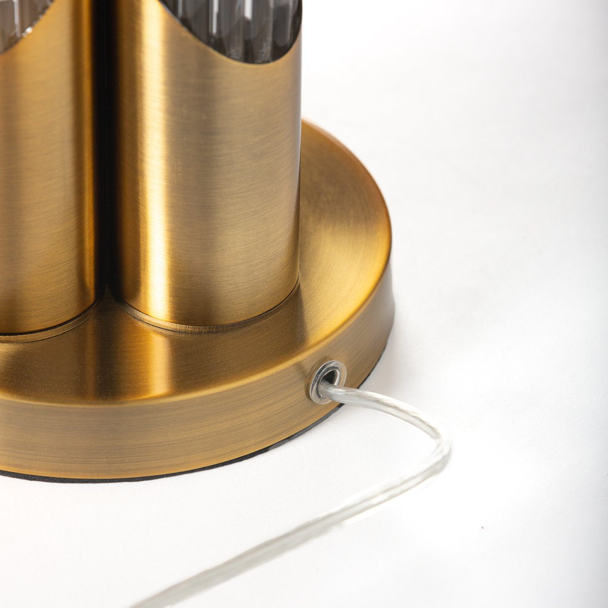 Alexandra Thai - Tafellamp 16X16X60 Goud Metaal/Transparant Glas Zonder Scherm - tafellampen - sfeerbeeld