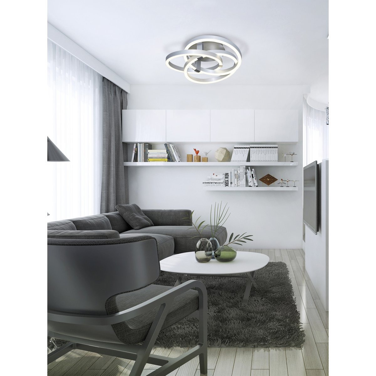 Näve Leuchten - Smart Home Led Plafondlamp "Divora" - plafondlampen