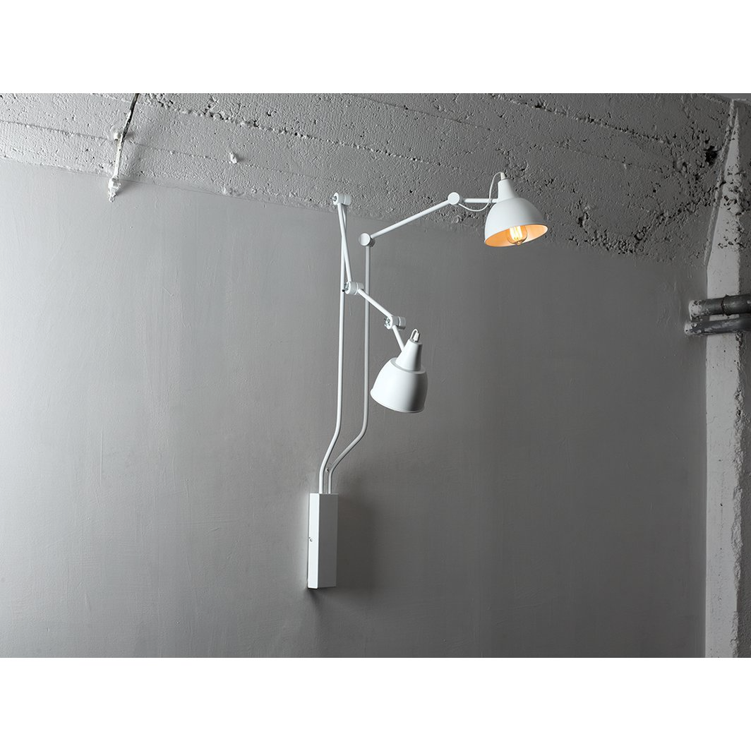 Customform - Coben Wall 2 Wandlamp - Wit - wandlampen - in de kamer
