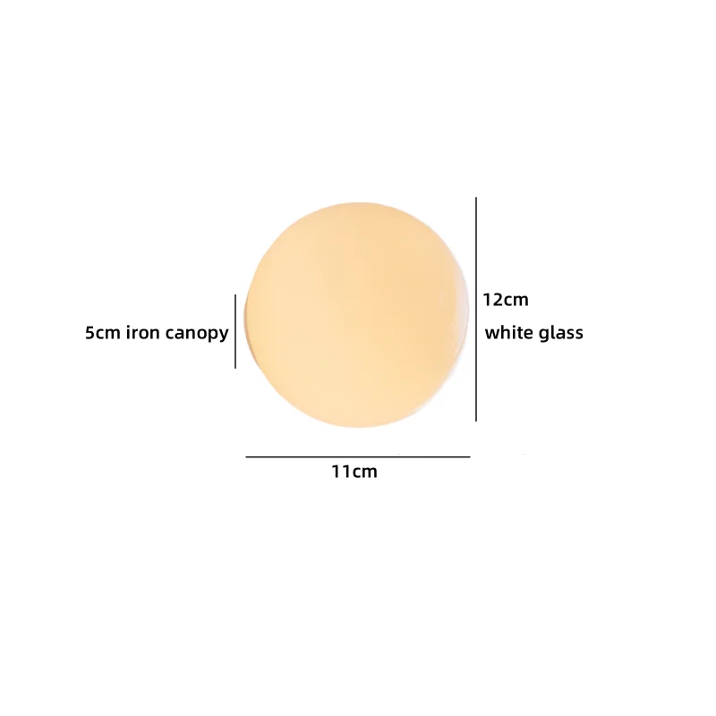 LumoSphere Witte Glasbol LED Wandlamp