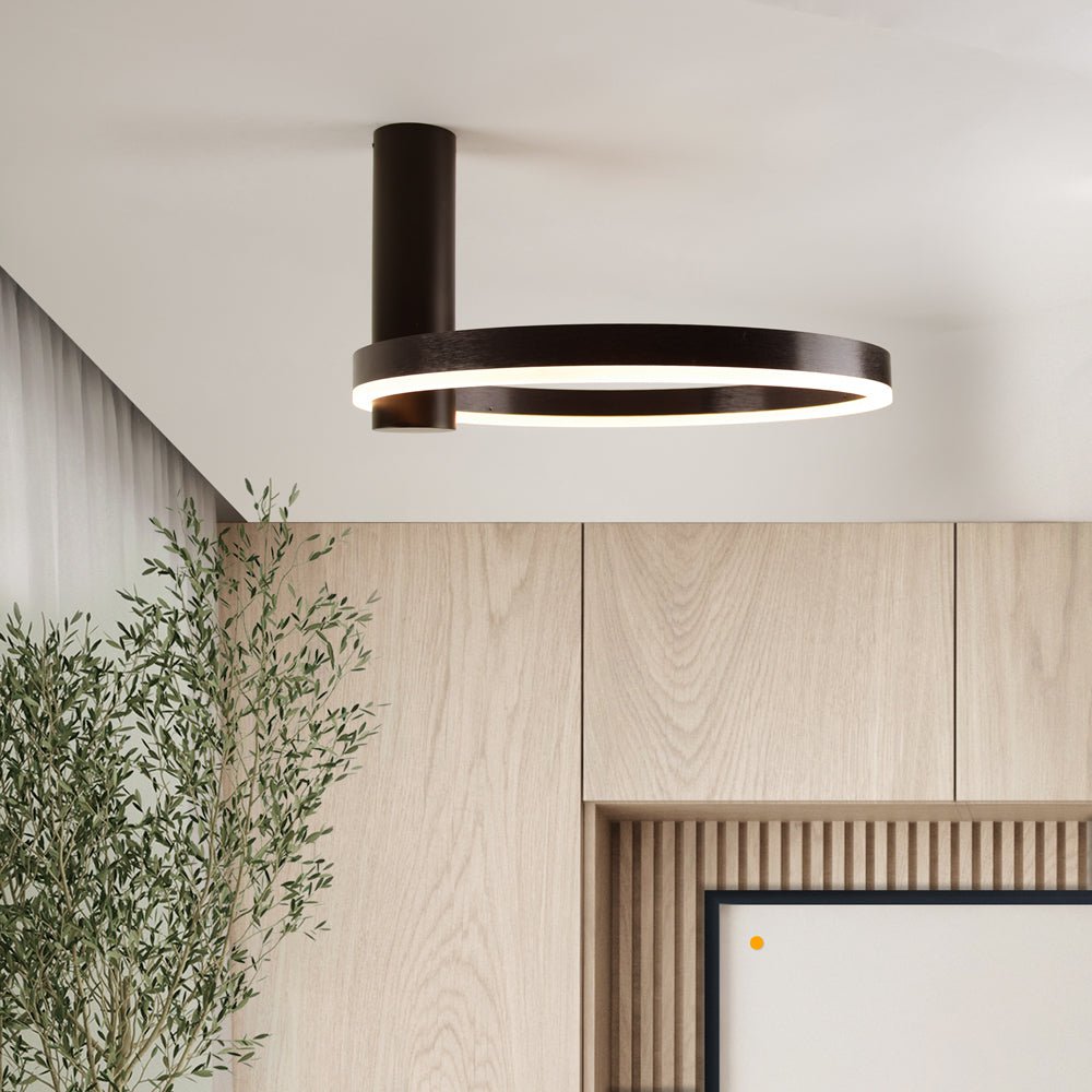 Skapetze - Ring Air LED Wand- & Plafondlamp Rond - plafondlamp - zijaanzicht
