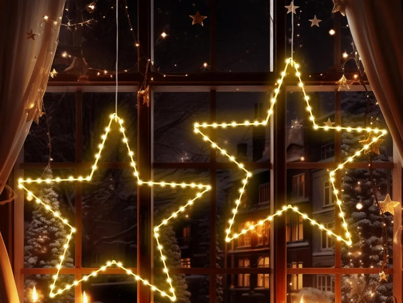 StellaLume Kerst Sterren Raamverlichting