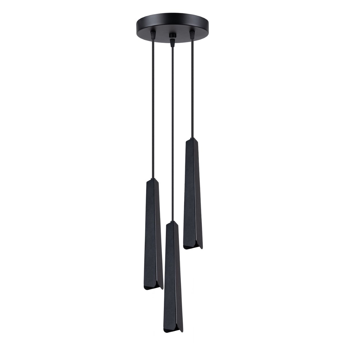 Lightinup Srl - Prysm 3P Zwarte Hanglamp - hanglampen