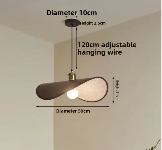 ZenAura Wabi-Sabi Strohoed Hanglamp
