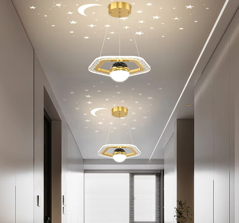 LunaNova LED Plafondlamp met Sterrenprojectie - hanglampen - close-up