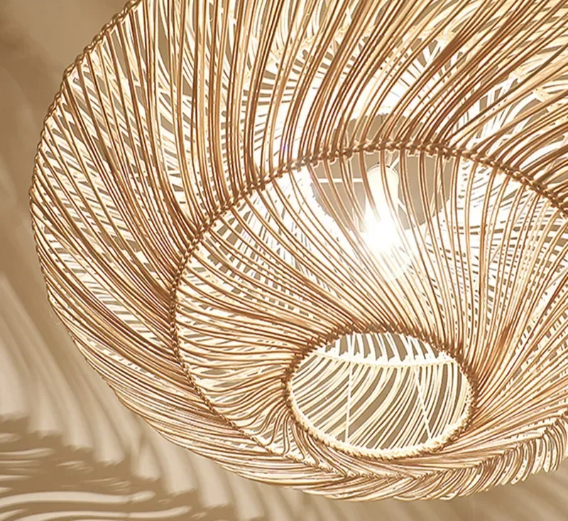 ZenRattan – Japanse Wabi-Sabi LED Hanglamp - plafondlamp - in de kamer