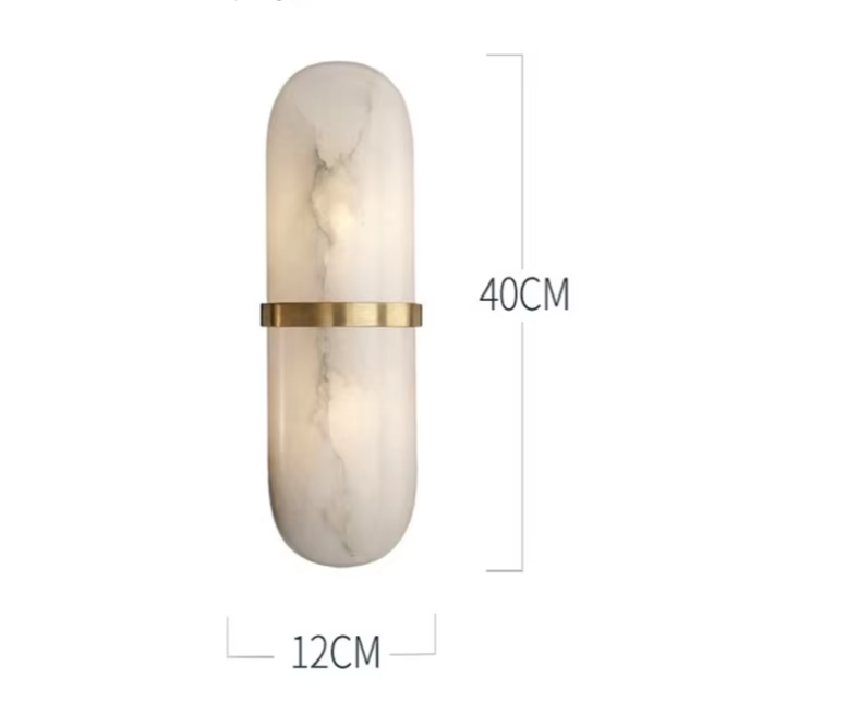 Luxe Marmeren Wandlamp – Stijlvolle Verlichting met Elegant Design