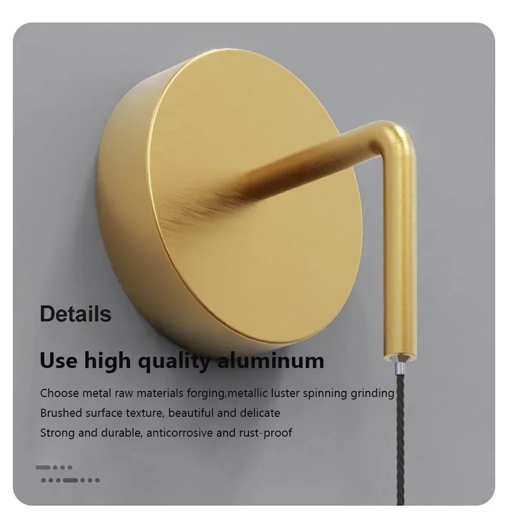 DINDALLED Modern LED Wandlamp - wandlamp - materiaaldetail