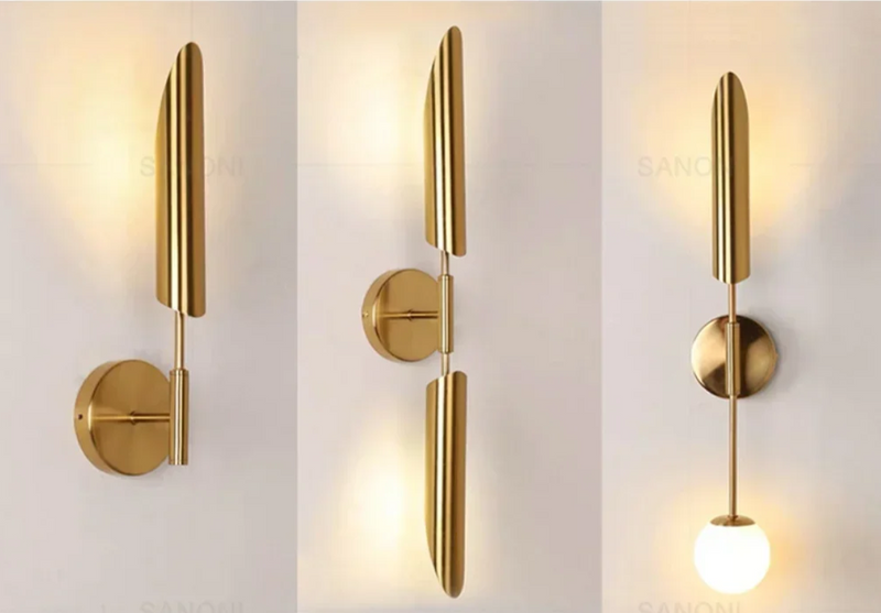 LustraVogue Aura – Luxe Moderne Wandlamp met Glazen Kap