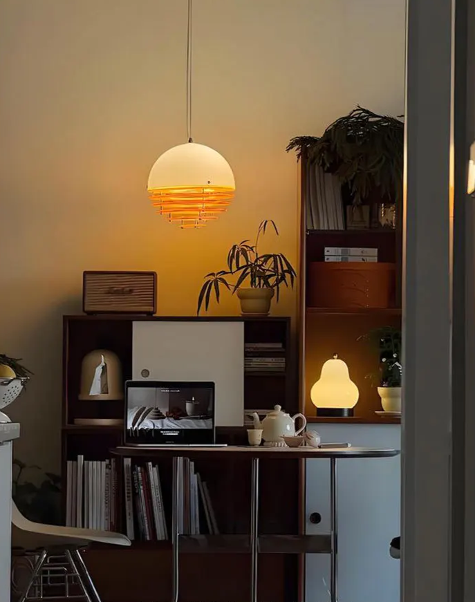 BauhausLinea Retro Minimalistische Hanglamp - plafondlamp - sfeerbeeld