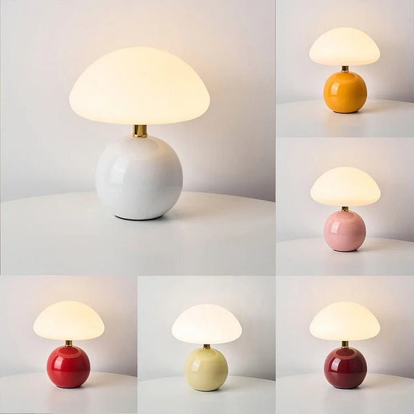 Franse Room Champignon Lamp - tafellampen - in de kamer