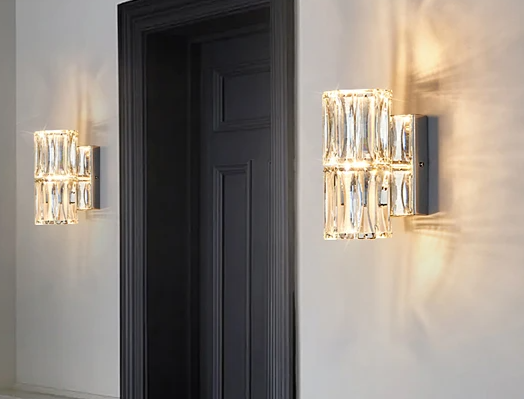 Moderne Luxe Kristallen Wandlamp - wandlamp - in de kamer