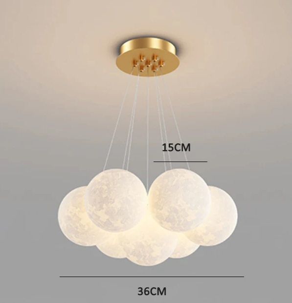 DreamGlow KidsChandelier – Moderne 3D-Print Kinderkamer Hanglamp - hanglampen - in de kamer