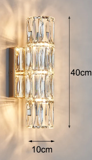 Moderne Luxe Kristallen Wandlamp - wandlamp - close-up