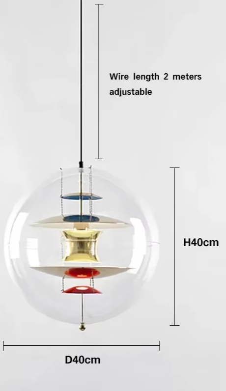 StellarGlow Nordic Planeet Kroonluchter - hanglampen - afmetingen