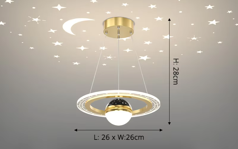 LunaNova LED Plafondlamp met Sterrenprojectie - hanglampen - verlicht