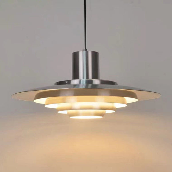 Scandinavische Moderne Hanglamp Van Aluminium - hanglampen - close-up