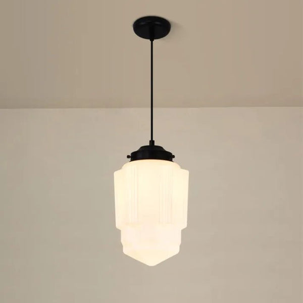 Vintage Melkglas Hanglamp - hanglampen - gemonteerd