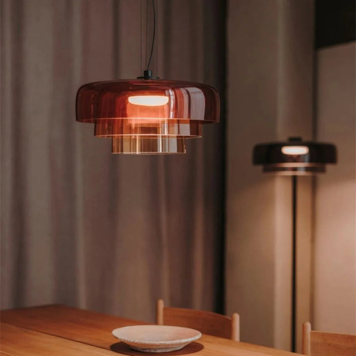 Glazen Plafondlamp Met Historische Charme en Moderne Functionaliteit - plafondlamp - detail
