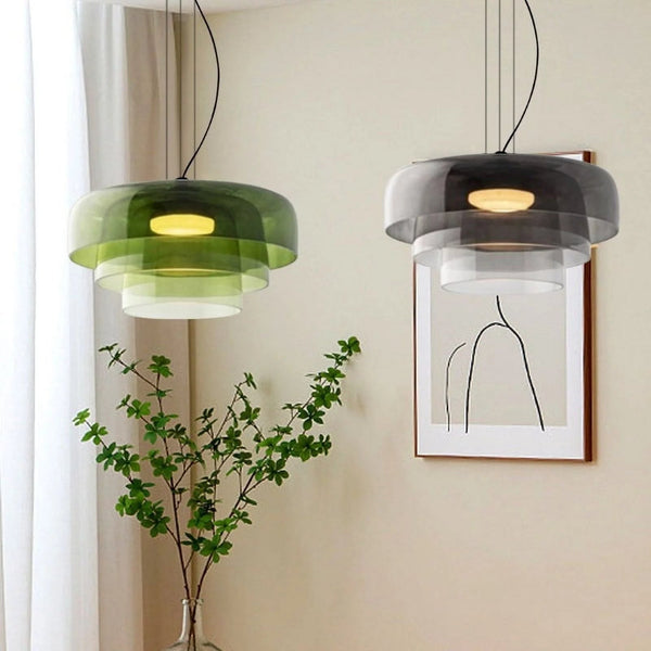 Moderne Hanglamp Van Noors Glas - hanglampen - in de kamer
