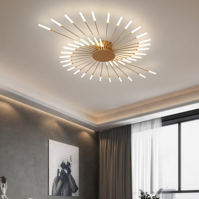 Glory Kroonluchter Met Moderne Uitstraling - plafondlamp - zijaanzicht