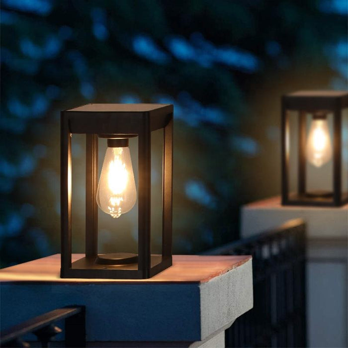 Pilaar Zonne- Energie Lamp - buitenverlichting - detail