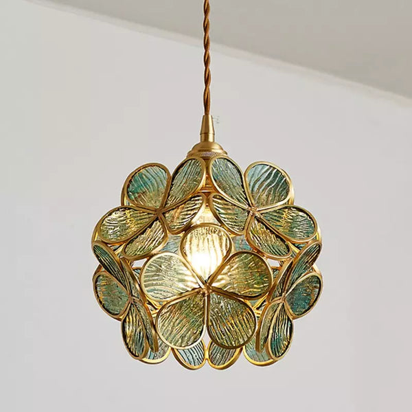 Glazen Hanglamp In De Vorm Van Een Bloem - hanglampen - sfeerbeeld