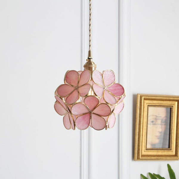 Glazen Hanglamp In De Vorm Van Een Bloem - hanglampen - verlicht