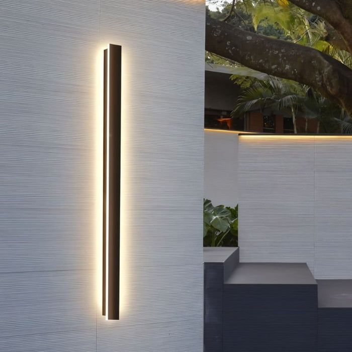 Moderne LED Wandlampen Buiten - wandlampen - zijaanzicht