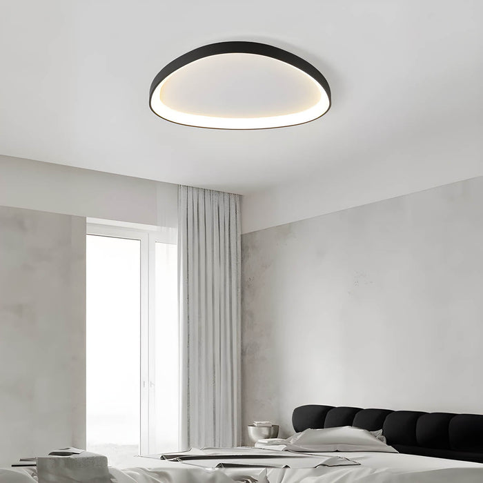 Dauwkleurige Driedelige Plafondlamp - plafondlamp - close-up