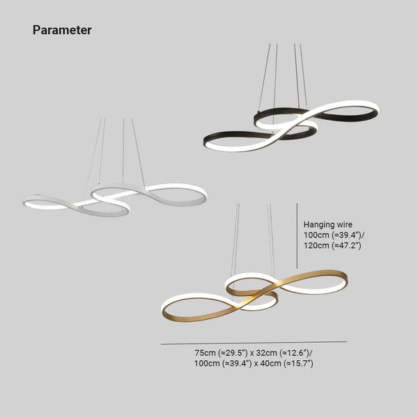 Muzikale Noten Ontwerp Led Hanglamp - hanglampen - detail