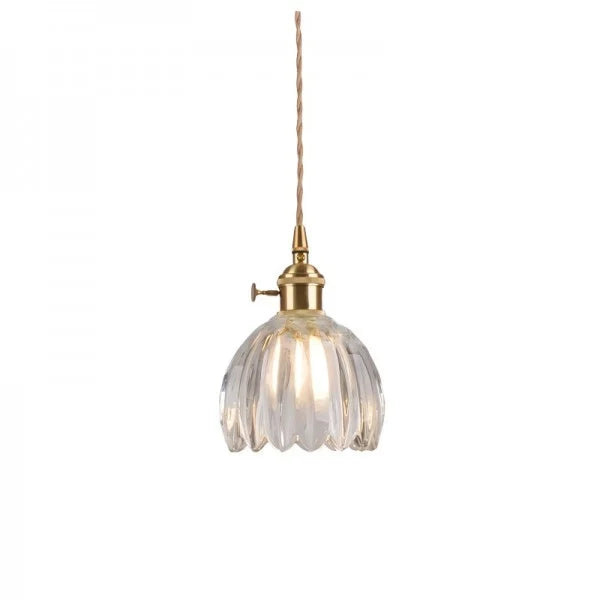 Japanse Retro Glazen Bloem Hanglamp - hanglampen - materiaaldetail